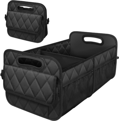 Organizzatore del bagagliaio per SUV, organizzatori di auto e magazzino con 6 tasche, accessori per auto per donne/uomini 50L impermeabile