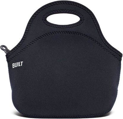 Built Gourmet Getaway Soft Neoprene Lunch Tote Bag - Leggera, isolante e riutilizzabile, una taglia, nera