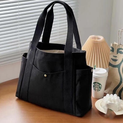 Borsa di tela Tote uscendo tela tutto in uno lavoro alto livello di apparenza spostamento grande capacità studente d'arte spalla singola