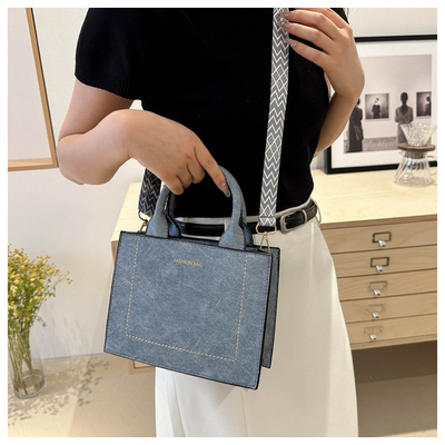 VINTAGE CHIC TEXTURED LETTER TOTE BAG BAG 2024 NUOVA GRANDE Capacità MODA BORSA DI MANO