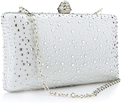 Borsa da sera da donna Strass luccicante Festa di nozze Borsa da mano Borsa a manica Catena Spalla Borsa crossbody