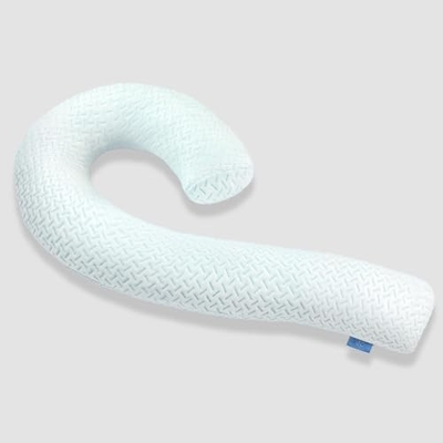 Cuscino corpo per adulti - cuscini da letto lunghi morbidi inserti per dormire - schiuma di memoria tritata e copertura lavabile rimovibile