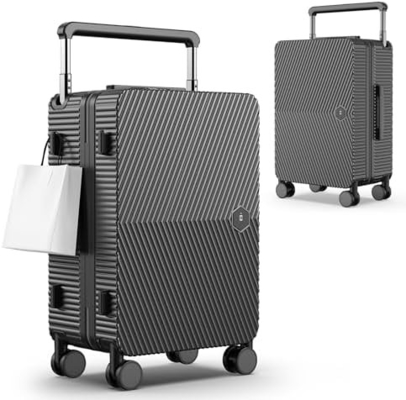 Carry On Luggage, Valigia a guscio rigido con ruote a 360°, Valigia a bordo di una compagnia aerea e lucchetto a doppia cerniera.