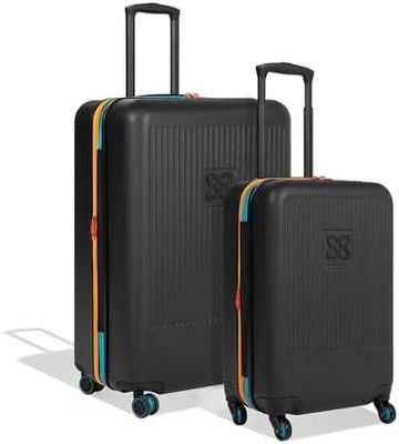 Valigia resistente con pannello interno in rete anti-schiacciamento e cinghia di compressione progettata per viaggi senza stress