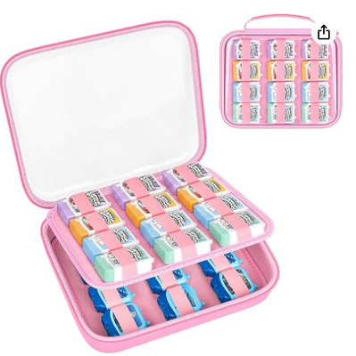 Hard Case Audiobook 4-Pack Sets, Case Only. Il coperchio trasparente e il guscio EVA organizzano più set di figure in scatola per la visualizzazione e i viaggi.