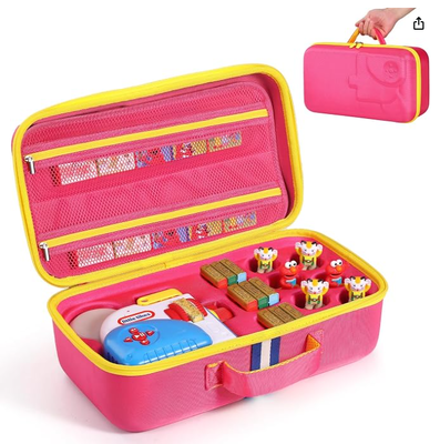 Hard Carrying Case Fits for Little Tikes Story Dream Machine Books Starter Set, Large Protective Travel Container Case for Storytime Audio Play Real for Littles Character Collection, (Solo scatola)