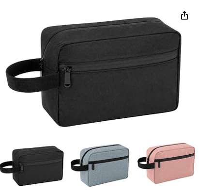 Borsa da toeletta da viaggio per uomo e donna, organizer per trucchi da appendere, rosa | Borsa da toeletta impermeabile per articoli da toeletta, accessori, kit da barba e organizer per cosmetici da appendere, per viaggi, bagno, regalo