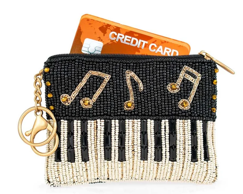 Giocaci di nuovo Monete Borsa occhio cattura farfalla borsa di monete con grassetto perlinea disegni floreali giocoso tassel chiaviera e chiusura cerniera perfetto per piccoli elementi essenziali