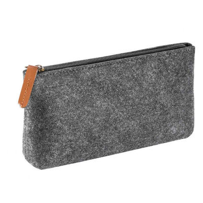 Astuccio portapenne in feltro EVA resistente da 3 mm in nylon grigio scuro, design riutilizzabile e leggero, adatto per ufficio, scuola e studenti