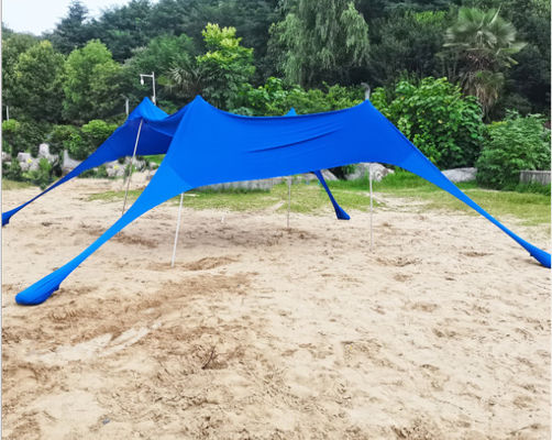 UPF 50+ Tettuccio parasole da spiaggia per esterni 180GSM Materiale Lycra