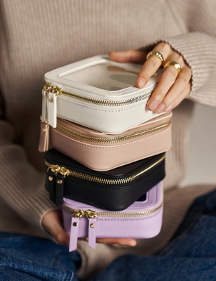 Piccola borsa cosmetica per borsa mini borsa trucco per la scuola dolce pulito trucco borsa per il viaggio piccolo cuoio bianco trucco O