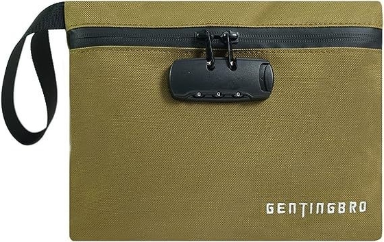 Borsa di denaro con serratura KaAutoler Borsa di denaro ignifuge e impermeabile con chiusura a cerniera Cassaforte a prova di fuoco Borsa di denaro Locki