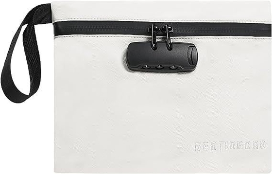 Borsa di denaro con serratura KaAutoler Borsa di denaro ignifuge e impermeabile con chiusura a cerniera Cassaforte a prova di fuoco Borsa di denaro Locki