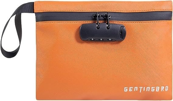 Borsa di denaro con serratura KaAutoler Borsa di denaro ignifuge e impermeabile con chiusura a cerniera Cassaforte a prova di fuoco Borsa di denaro Locki