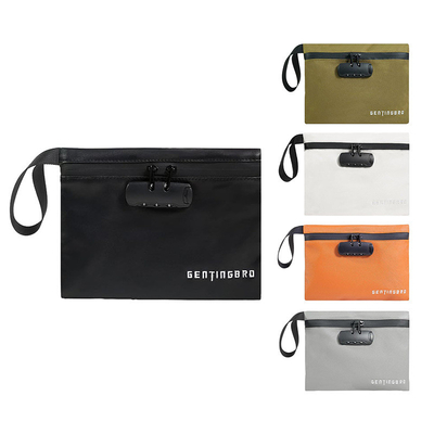 Borsa di denaro con serratura KaAutoler Borsa di denaro ignifuge e impermeabile con chiusura a cerniera Cassaforte a prova di fuoco Borsa di denaro Locki