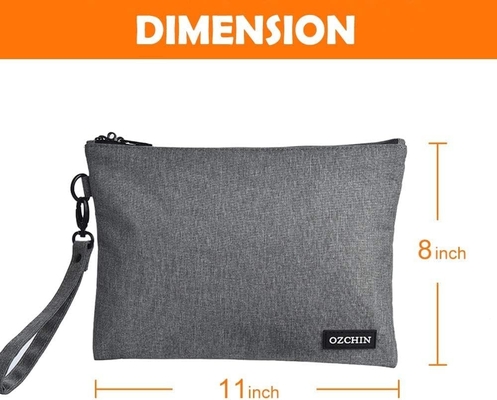 Borsa calda con lucchetto, borsa bancaria chiudibile, borsa per denaro contante, borsa impermeabile per denaro contante con cerniera, per denaro contante, cellulare