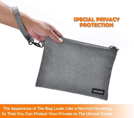 Borsa calda con lucchetto, borsa bancaria chiudibile, borsa per denaro contante, borsa impermeabile per denaro contante con cerniera, per denaro contante, cellulare
