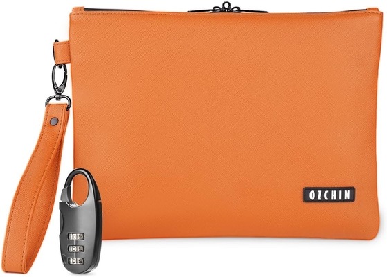 Borsa calda con lucchetto, borsa bancaria chiudibile, borsa per denaro contante, borsa impermeabile per denaro contante con cerniera, per denaro contante, cellulare