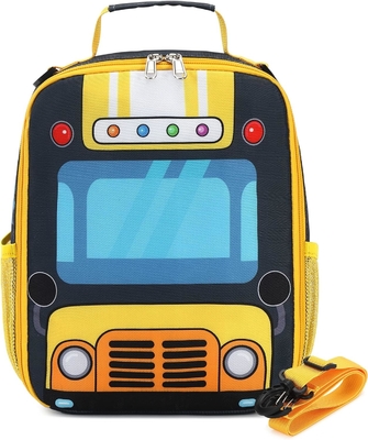 Kids Lunch Box per le ragazze scolastiche Ragazzi Sacchetti per pranzo isolati con cintura per spalla Riutilizzabile Lunch Cooler Tote per viaggiare Pini