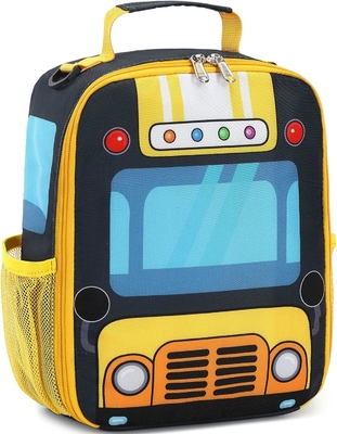 Kids Lunch Box per le ragazze scolastiche Ragazzi Sacchetti per pranzo isolati con cintura per spalla Riutilizzabile Lunch Cooler Tote per viaggiare Pini