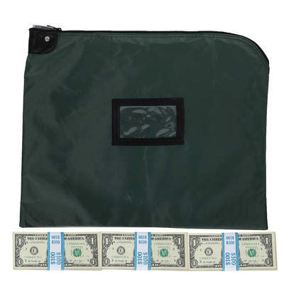 BORSA DELLE CURRIERE IN NILONE HIPAA LAMINATA CON TASCHINO DEL CARDELLA - 19W x 15H - Pronta per la spedizione