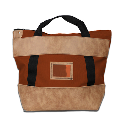 1000d di nylon con serratura in pelle - 22w x 18h x 7d - su ordinazione
