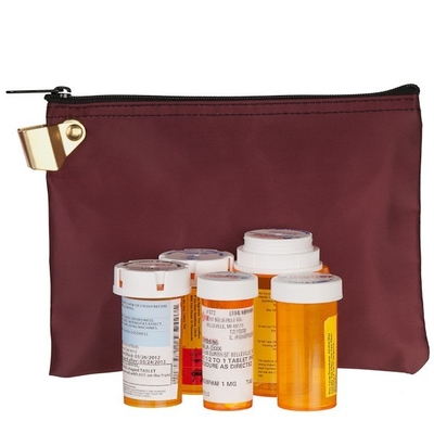 SACCO MEDICINARIO LOCKABLE DI NYLON LAMINATO a prova d'acqua SACCO MEDICINARIO PORTABLE di grande capacità - su misura
