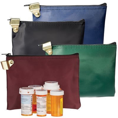 SACCO MEDICINARIO LOCKABLE DI NYLON LAMINATO a prova d'acqua SACCO MEDICINARIO PORTABLE di grande capacità - su misura