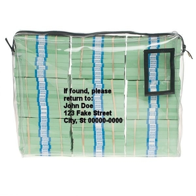 BASE D'ARCHIVIO TRANSPARENTE VINYL WALET CLUTCH BASE D'ARCHIVIO SAC-18W X 14H X 4D - BASE D'ARCHIVIO VINYL TRANSPARENTE SAC-18W X 14H X 4D
