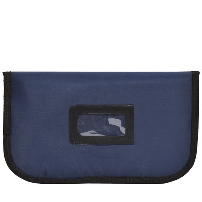 BORSA DI MONETTE SPLIT NAVY BLUE NYLON CLUTCH BORSA impermeabile - pronta per la spedizione - su misura