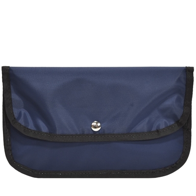 BORSA DI MONETTE SPLIT NAVY BLUE NYLON CLUTCH BORSA impermeabile - pronta per la spedizione - su misura