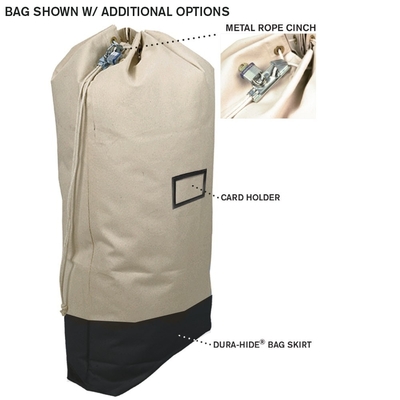 DRAWSTRING DRAW-OFF LARGE Capacity CANVAS MAIL BAG BANK BAG - DISPonibili colori personalizzati