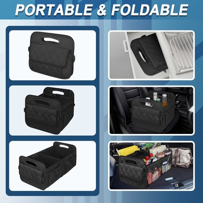 Organizzatore del bagagliaio per SUV, organizzatori di auto e magazzino con 6 tasche, accessori per auto per donne/uomini 50L impermeabile
