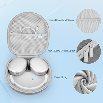Smart Case per Apple AirPods Max supporta la modalità Sleep, Hard Organizer Portable Carry Travel Cover Storage Bag