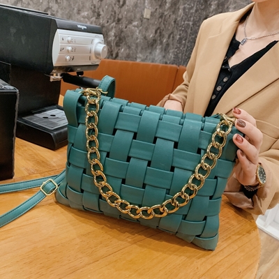TUTTURA DELLA BORSA PU DONNA BORSA TESTRUZIONE BORSA di tessuto 2024 Primavera sulla nuova versione coreana della moda BORSA di spalla a catena BORSA di corpo
