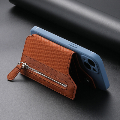 Borsa di carta per telefono cellulare esplosiva copertura della carta a sinistra e a destra supporto multi-carta chiusura serratura borsa per telefono cellulare