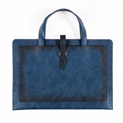 NUOVO PU LEATHER GRANDE Capacità BRIEFCASE LEATHER BUCKLE DOCUMENTO D'AZIENZA BALSA PORTABLE impermeabile