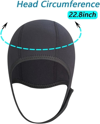 2Cappuccio da immersione in neoprene da.5 mm Cappuccio da surf, cappello da immersione, cappuccio da impermeabile termico con cinghia al mento, cappuccio a prova di vento per il surf Kayak Raf