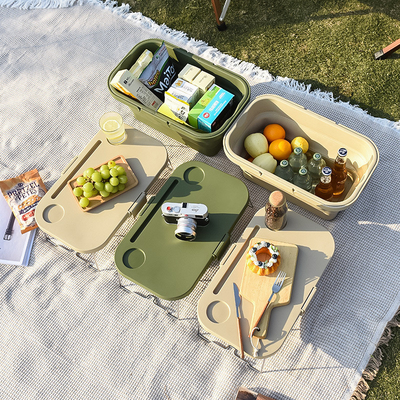 AL DI SORTE CAMPING COLLAPSABILE CASTELLA DI STORAGGIO TABELLA PIAGGIA PICNIC PORTABLE CASTELLA DI STORAGGIO CASTELLA di PICNIC è disponibile