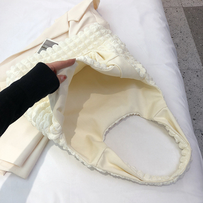 Nuova borsa da spalla femminile di fiore a nuvola borsa da spalla femminile estiva tela borsa di mano semplice