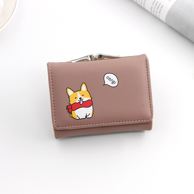 BORSA CORTA DI FERRO BORSA in forma di cuore per donna BORSA DI CLUTCH COLOR SOLIDO MONETA SIMPLE Portafogli BORSA di carta BORSA corta BORSA di clip