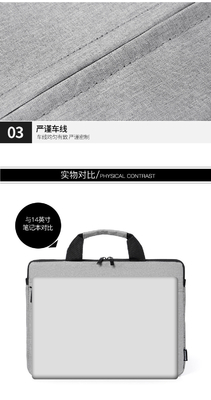 BORSA DELL'LAPTOP 14/15.6-INCH BORSA DI MANO INDICCINATA a prova di urti, a prova d'acqua e a prova di graffi BORSA DELL'COMPUTERE