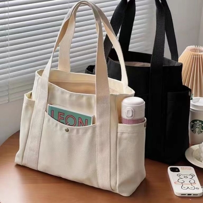 Borsa di tela Tote uscendo tela tutto in uno lavoro alto livello di apparenza spostamento grande capacità studente d'arte spalla singola