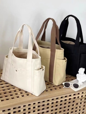 Borsa di tela Tote uscendo tela tutto in uno lavoro alto livello di apparenza spostamento grande capacità studente d'arte spalla singola