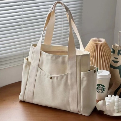 Borsa di tela Tote uscendo tela tutto in uno lavoro alto livello di apparenza spostamento grande capacità studente d'arte spalla singola
