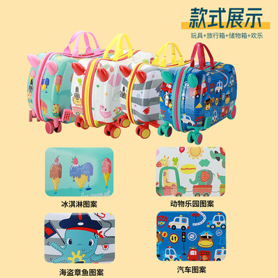 CASTELLO DI CARRELLO MULTIFUNZIONALE PER I BAMBINI Nuova valigia da viaggio