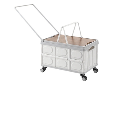 Scatola di deposito per bagagliaio auto Scatola di deposito per campeggio esterno Organizzatore pieghevole per campeggio Scatola di deposito per picnic con coperchio in legno