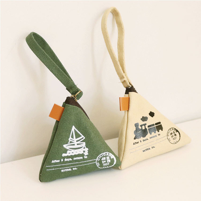 Personalità CREATIVA RETRO ZONGZI MONETA BORSA FEMMILE MINI CANVAS ART CUTE MONETA BORSA chiave BORSA