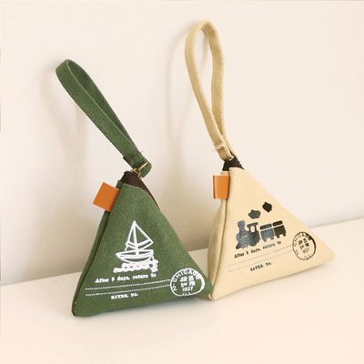 Personalità CREATIVA RETRO ZONGZI MONETA BORSA FEMMILE MINI CANVAS ART CUTE MONETA BORSA chiave BORSA