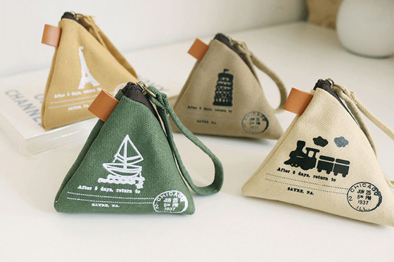 Personalità CREATIVA RETRO ZONGZI MONETA BORSA FEMMILE MINI CANVAS ART CUTE MONETA BORSA chiave BORSA